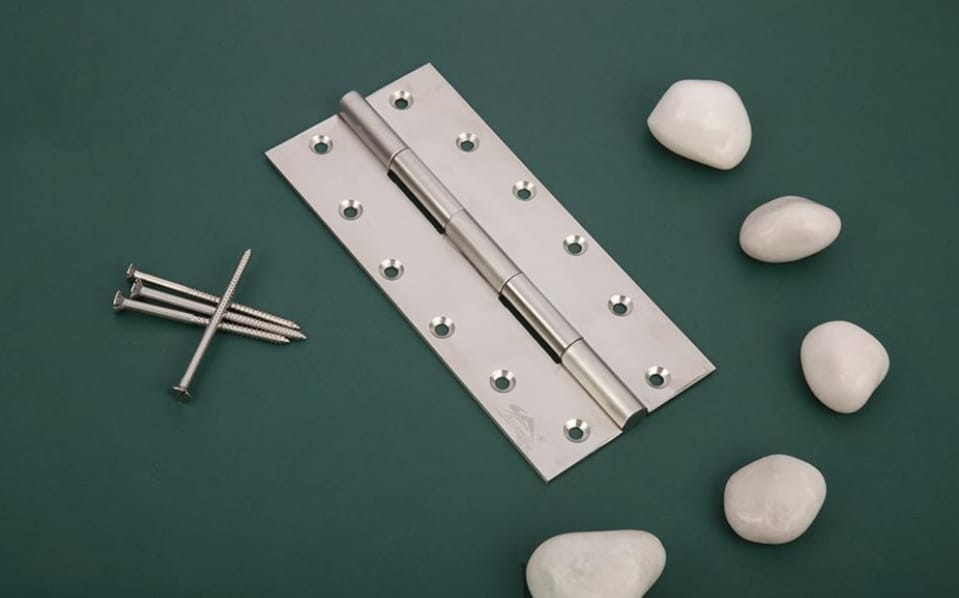 Adison butterfly Hinges pack of 2 pairs 4 pieces with screws stainless steelHinges for hanging doors and can handle up to 72 -80 kg door 5* 12 in size