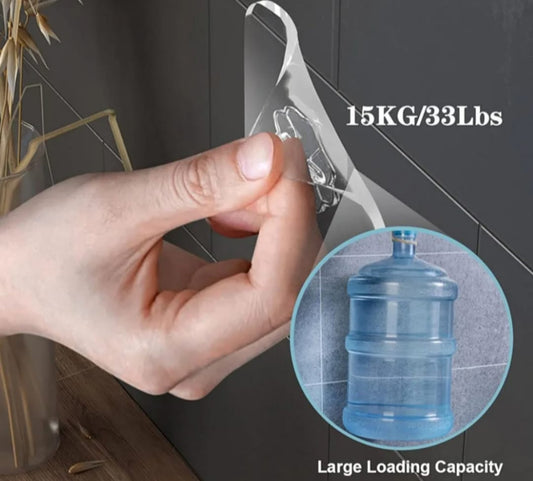 Adison sticker hook PVC material pack of 10 pieces can hold up to 2 kgs sticker hooks for hanging