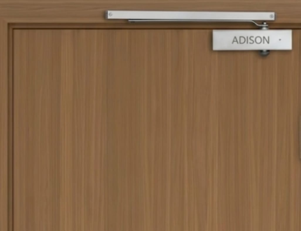 Adison pelmet arm door closer with section plate heavy duty 110 kg weight capacity door closer new age pelmet door closer long arm smooth working 2 yrs warranty