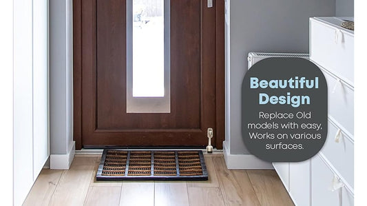 Adison  Royal door stopper pack of 2 comes with screws and   aluminium heavy duty door stopper with best rubberised stopping grip pack of 2