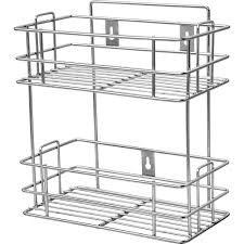 ADISON 2 shelf bottle pull out kitchen basket stainless steel size 4.5 mm (6 inch) pack of 1