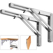 Adison foldable shelf bracket pack of 2 pcs (1 set) stainless steel  with screws