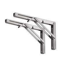 Adison foldable shelf bracket pack of 2 pcs (1 set) stainless steel  with screws