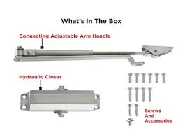 Adison hydraulic door closer single speed function 80 kg weight capacity pack of 1 set with fitting accessories and screws comes with 2 yrs warranty
