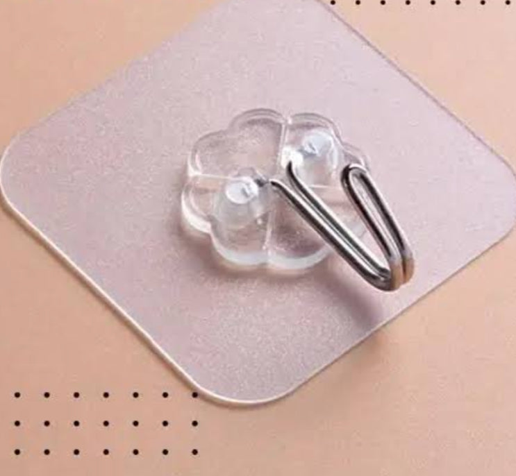 Adison sticker hook PVC material pack of 20 pieces can hold up to 2 kgs sticker hooks for hanging