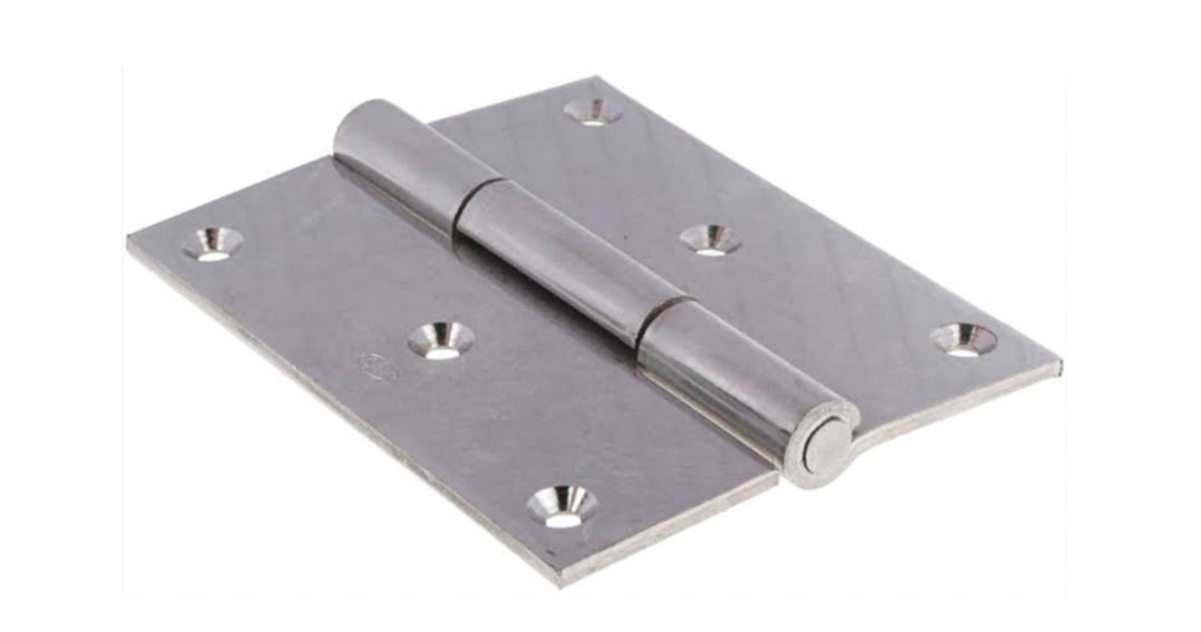 Adison butterfly Hinges pack of 2 pairs 4 pieces with screws stainless steelHinges for hanging doors and can handle up to 72 -80 kg door 5* 12 in size