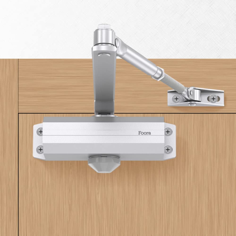 Adison hydraulic door closer stainless steel with ISI mark pack of 1 set smooth working hydraulic Door closer for automatic door closing