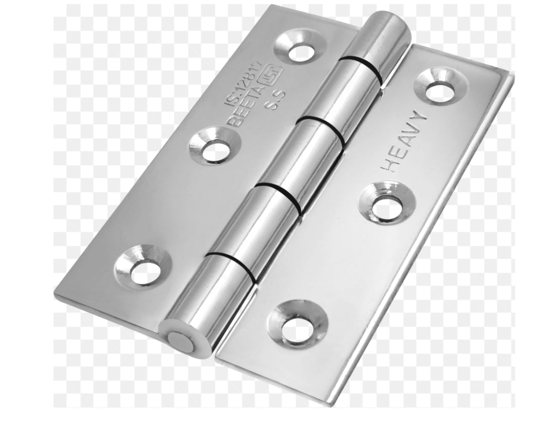 Adison butterfly Hinges pack of 2 pairs 4 pieces with screws stainless steelHinges for hanging doors and can handle up to 72 -80 kg door 5* 12 in size