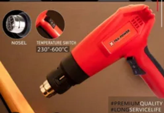Adison hot air melting gun stainless steel  body comes with 2 year warranty with 1.5 wired cord for hot air melting works on 220 voltage power