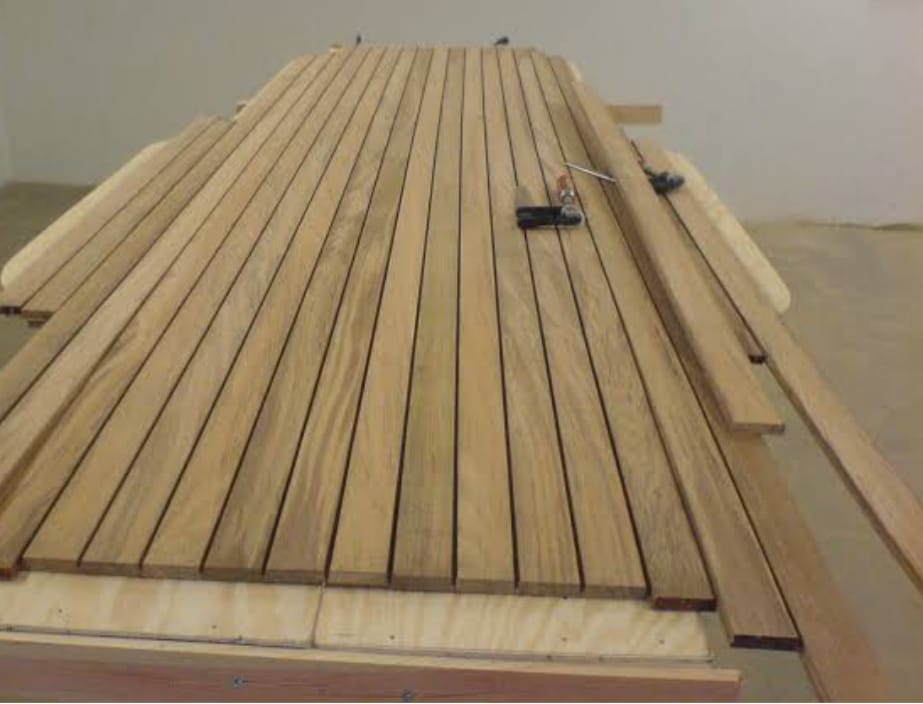 Adison wooden teak strips 25*10 (50) feet chipe best finish wooden teek strips pack of 12 to 14 pieces of 3-4 feet