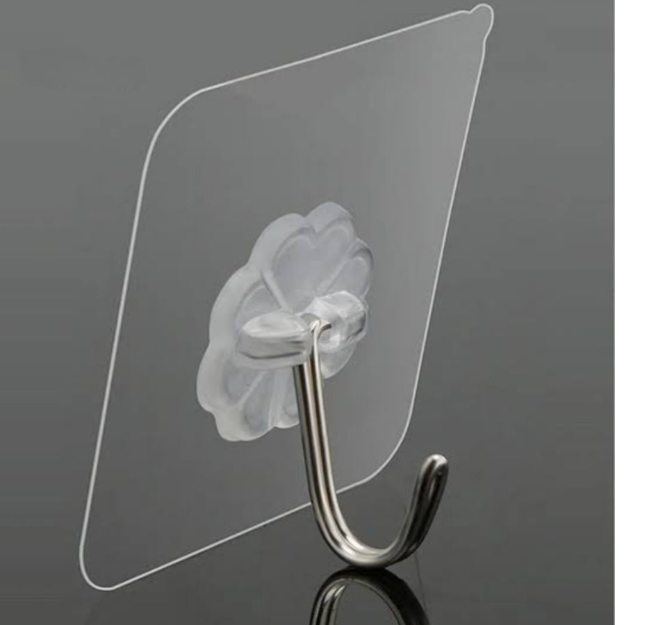 Adison sticker hook PVC material pack of 20 pieces can hold up to 2 kgs sticker hooks for hanging