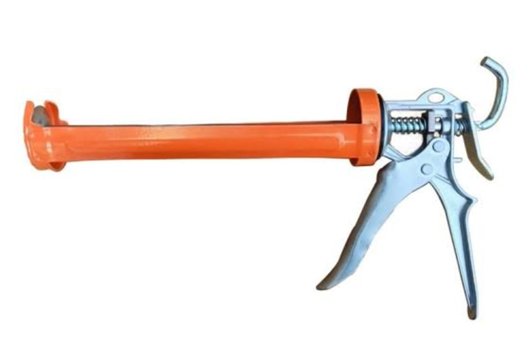 Silicon sealant with caulking gun applicator gun stainless steel heavy duty gun for Glue squeezing pack of 2