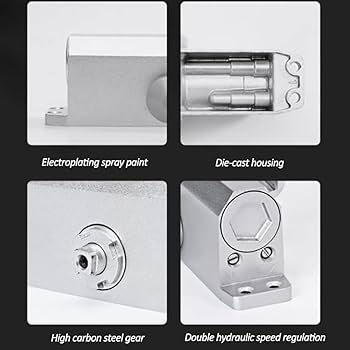 Adison hydraulic door closer single speed function 80 kg weight capacity pack of 1 set with fitting accessories and screws comes with 2 yrs warranty