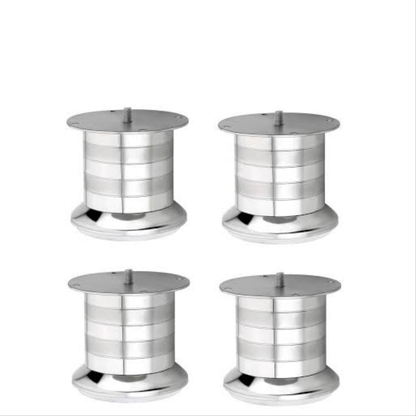 Adison stainless steel heavy duty sofa leg 3 inches and 50 mm with 3 mm thick plate pack of 2 and get 1 free superior quality sofa legs with screws
