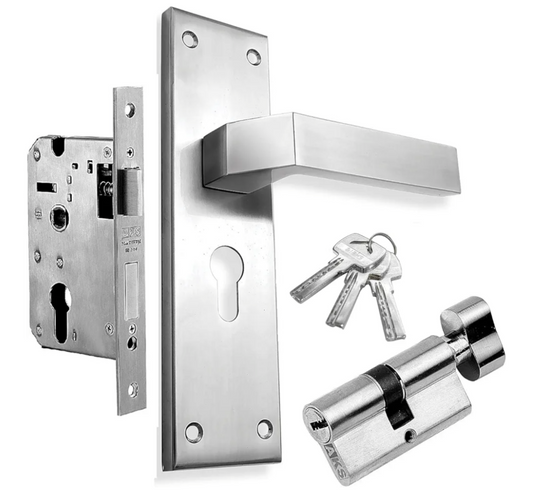 ADISON Handle lock body set stainless steel material with all fitting accessories cylinder lock body set