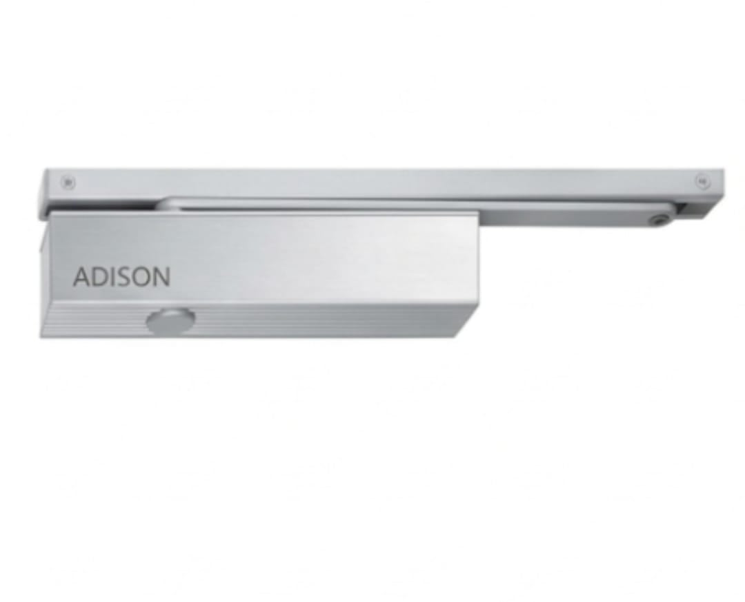 Adison pelmet arm door closer with section plate heavy duty 110 kg weight capacity door closer new age pelmet door closer long arm smooth working 2 yrs warranty