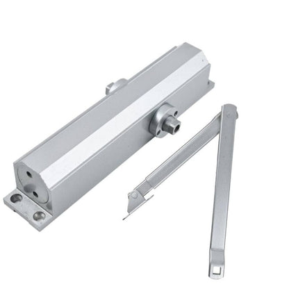 Adison section door closer sleek door closer 80 kg weight capacity manual heavy duty door closer 2 yrs warranty with all fitting accessories and screws pack of 1 set
