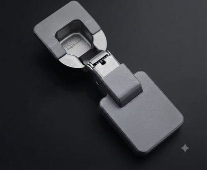 Adison new concealed auto hinges grey matt finish 0 crank with all fitting accessories and screws pack of 1 pair , india's first launch concealed grey matt covered finish soft close auto close hinges
