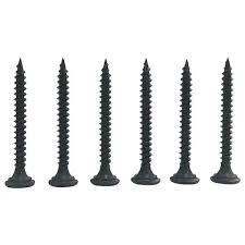 ADISON gypsum black screws mild steel material heavy duty sharp screws with sharp thread pack of 200 pcs and 25 pcs free size - 25*6