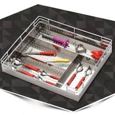 ADISON Sheet cutlery basket stainless steel size 4.5mm ( 19 X 20 X 4 ) PACK OF 1