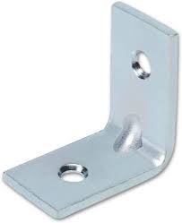 ADISON right angle brackets 2 cm square shaped l patti mild steel material pack of 25 pcs with screws