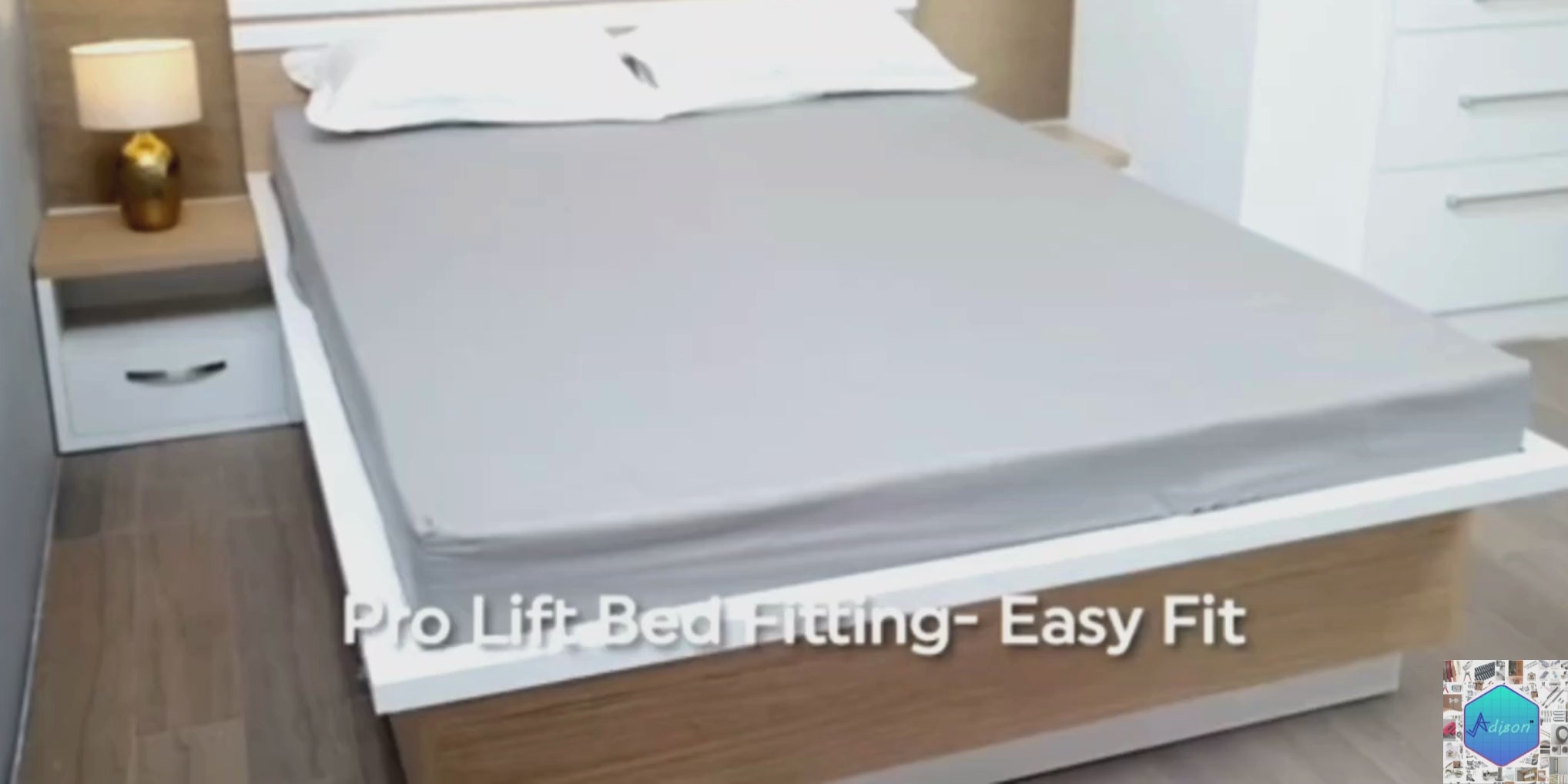 Load video: Bed fitting hydraulic mechanism