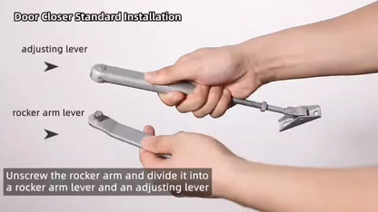 Adison hydraulic door closer stainless steel with ISI mark pack of 1 set smooth working hydraulic Door closer for automatic door closing