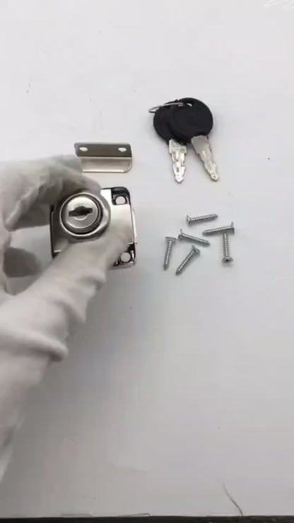 Adison drawer lock stainless steel heavy duty comes with 2 keys and accessories pack of 2 locks best drawer security lock
