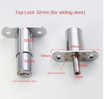 Adison stainless steel push lock heavy duty pack of two locks with accessories and screws superior quality