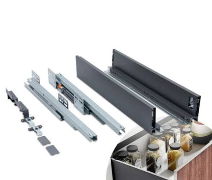 Adison heavy  duty Tandem box drawer channel drawer  slides 18 inches with 6 inches breath tandem  box channel pack of 1 channel set