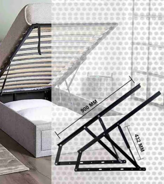 Adison bed fitting Pro lift with hydraulics pack of 1 set with  screws stainless steel heavy duty superior quality hydraulic bed fitting mechanism