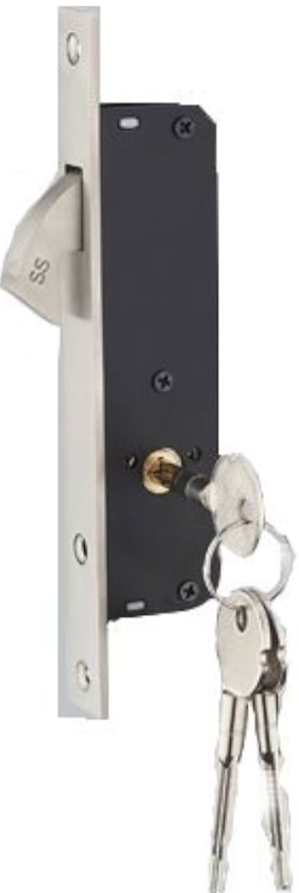Adison sliding door lock stainless steel heavy duty  door lock with computerised key pack of 1 set with all accessories and screws