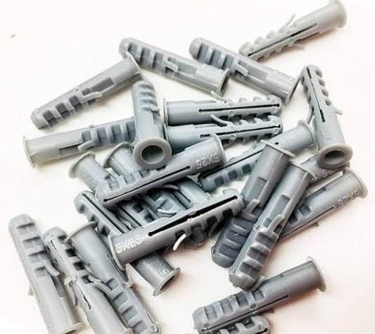 Adison wall plugs gitti screw 25 mm back of 200 pieces a grade plastic superior quality