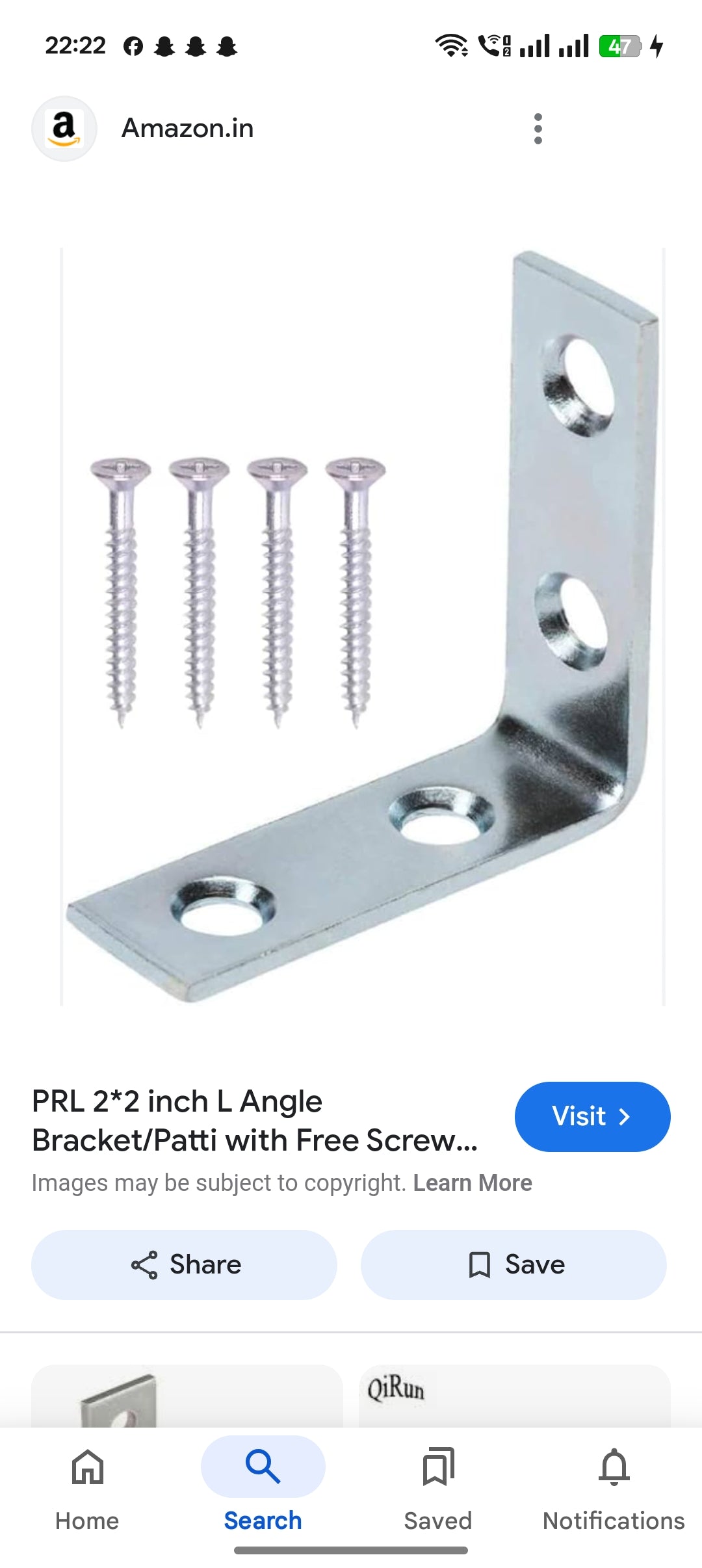 ADISON right angle shelf support brackets 4 cm pack of 25  pcs mild steel heavy duty with screws