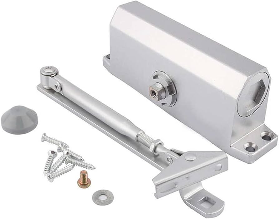 Adison hydraulic door closer stainless steel with ISI mark pack of 1 set smooth working hydraulic Door closer for automatic door closing