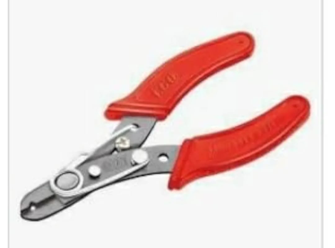 Adison wire stripper wire cutting plier  stainless steel heavy duty pack of 2 pieces wire stripper red colour heavy duty with shock absorbing grip