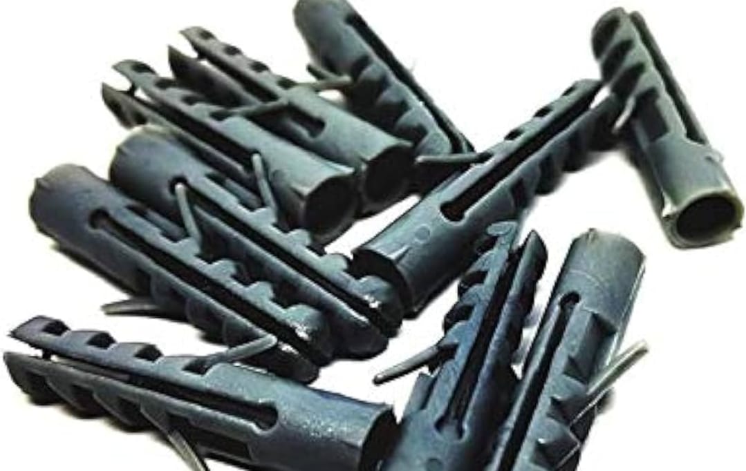 Adison wall plugs gitti screw 25 mm back of 200 pieces a grade plastic superior quality