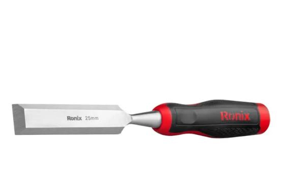 Adison stainless steel chisel 25mm blade  wood chisel chorsi pack of 2 pieces stainless steel with rubber dised shock absorbing grip pack of 2 pieces