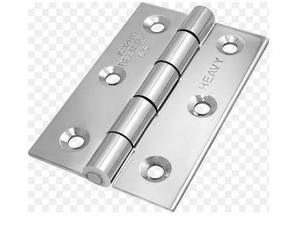 Adison butterfly Hinges pack of 2 pairs 4 pieces with screws stainless steelHinges for hanging doors and can handle up to 72 -80 kg door 5* 12 in size