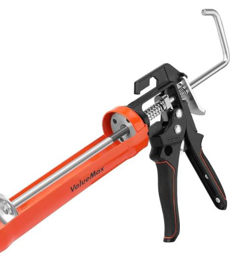 Silicon sealant with caulking gun applicator gun stainless steel heavy duty gun for Glue squeezing pack of 2