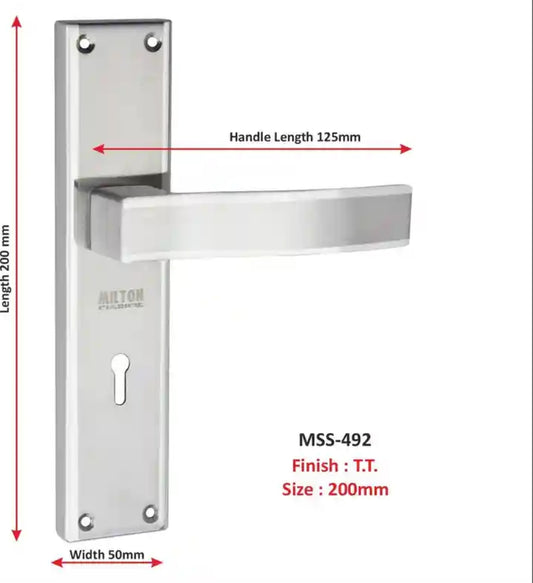 Adison handle body set handled body stainless steel with all screws and accessories handle body set pack of 1 set
