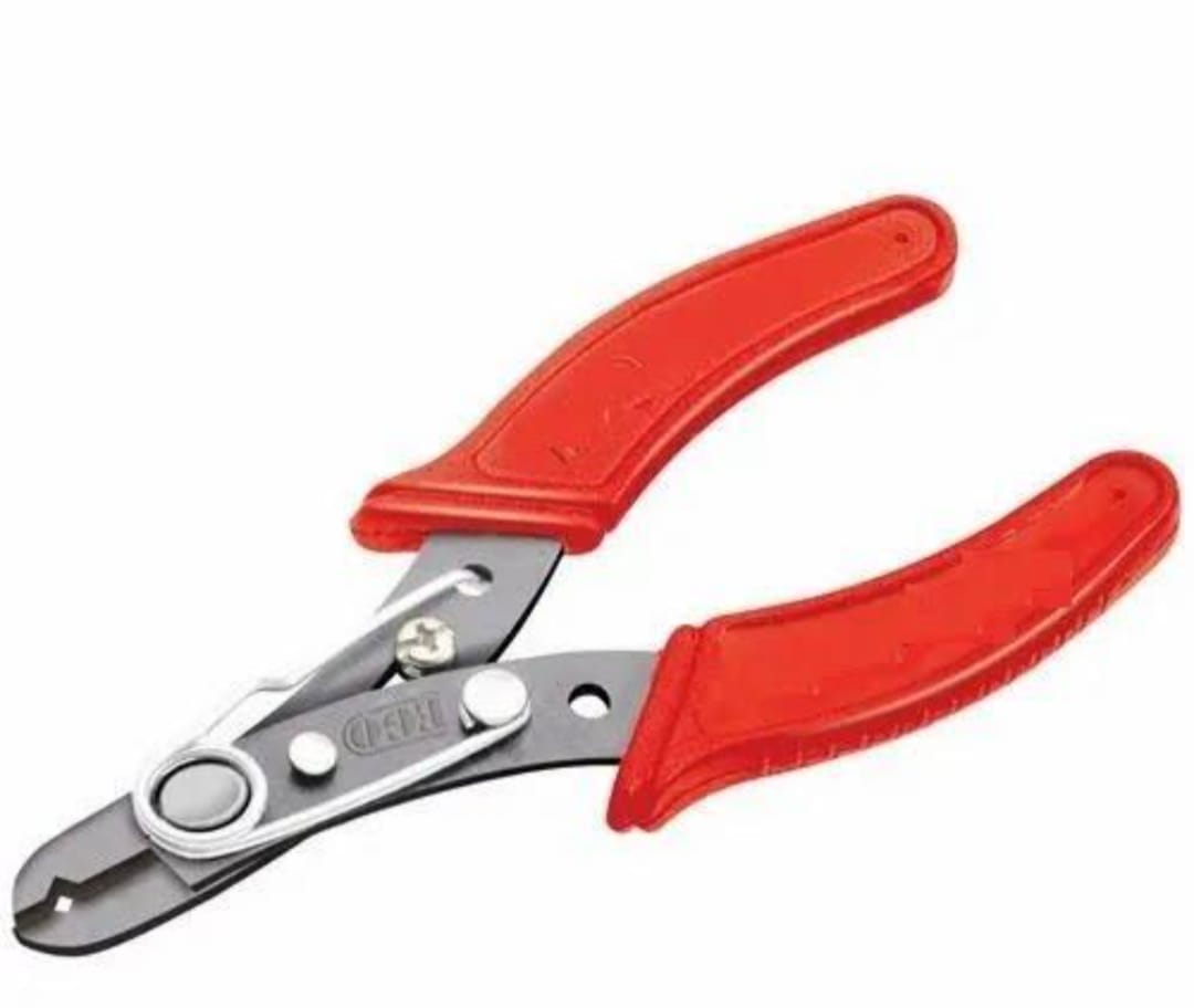Adison wire stripper wire cutting plier  stainless steel heavy duty pack of 2 pieces wire stripper red colour heavy duty with shock absorbing grip