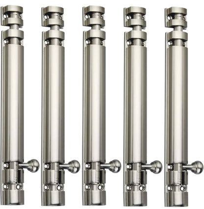 Adison tower bolt premium finish stainless steel heavy duty chitkani 6 inch pack of two tower port with screws and accessories