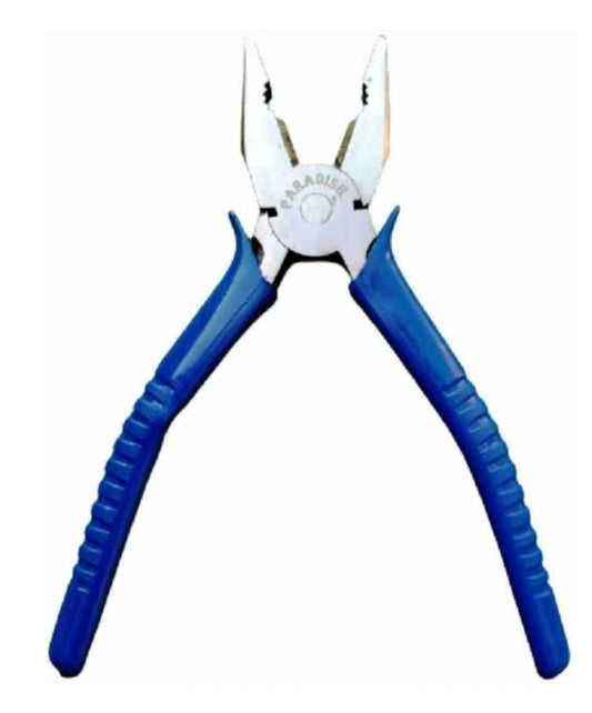 Adison stainless steel plier with shock absorbing rubber rised grip pack of 2 pliers heavy duty  and smooth working plier  multipurpose plier