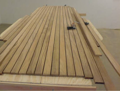 Adison wooden teak strips 25*10 (50) feet chipe best  finish wooden teek strips pack of 12 to 14 pieces of 3-4 feet
