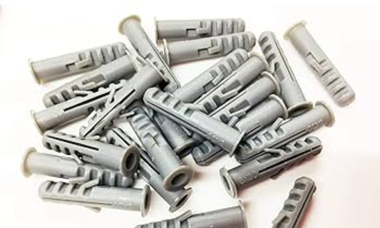 Adison wall plugs gitti screw 25 mm back of 200 pieces a grade plastic superior quality
