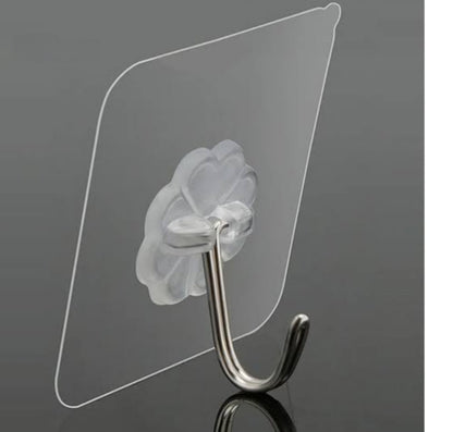 Adison sticker hook PVC material pack of 20 pieces can hold up to 2 kgs sticker hooks for hanging