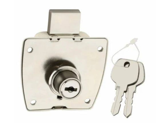 Adison cupboard lock 15mm long latch stainless steel  pack of 2 locks comes with 2 computerised keys and accessories best security lock