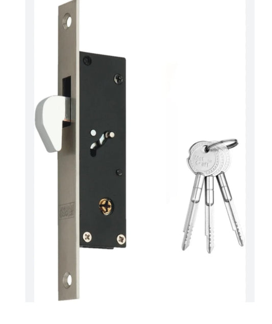 Adison sliding door lock stainless steel heavy duty  door lock with computerised key pack of 1 set with all accessories and screws