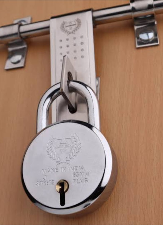 Adison stainless steel heavy duty 50 mm pad lock pack of 2 and get one free best door lock superior quality
